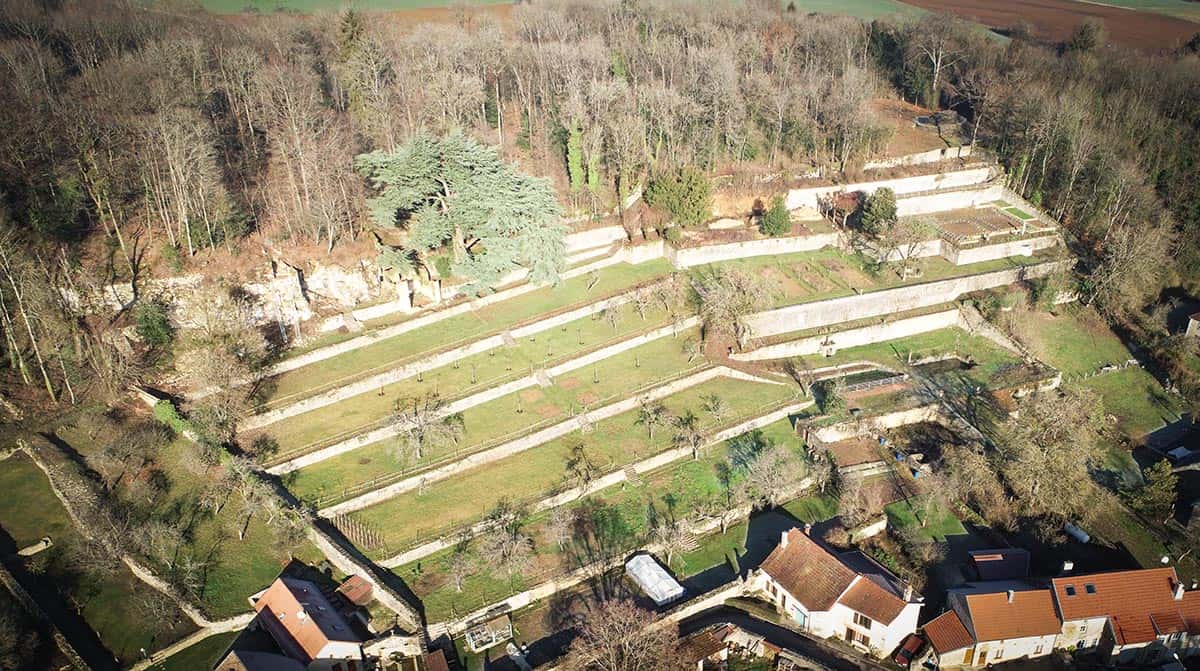 Jardins en terrasses clos de la roche